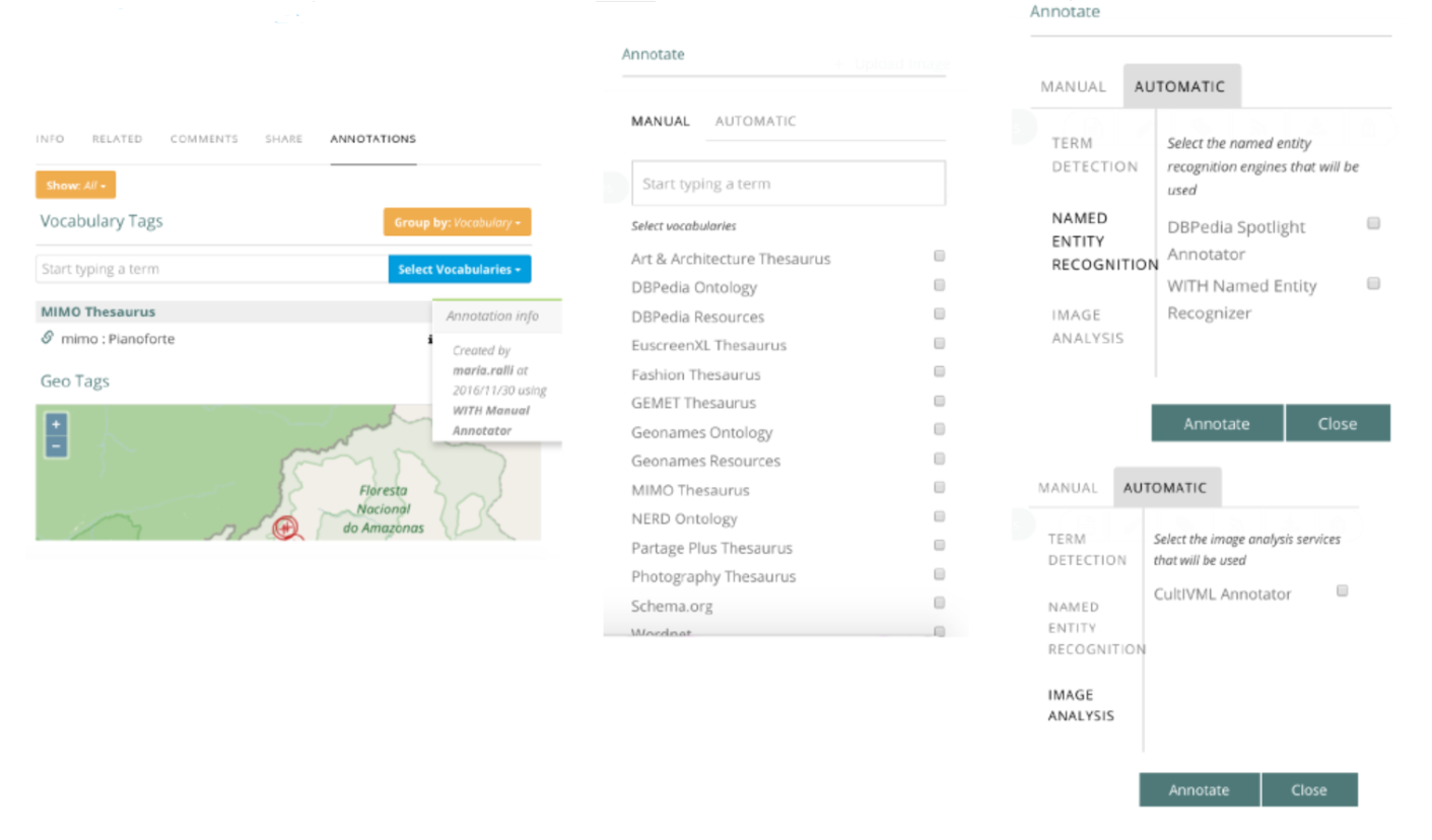 Annotating web reso urces in WITH.